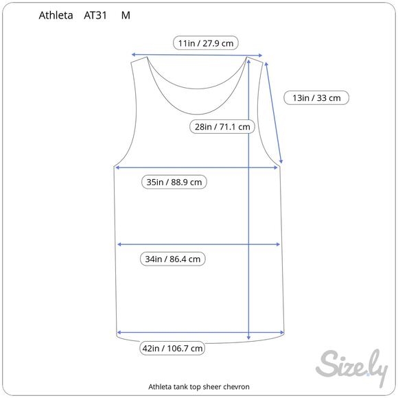 Athleta tank top sheer chevron - Picture 9 of 9
